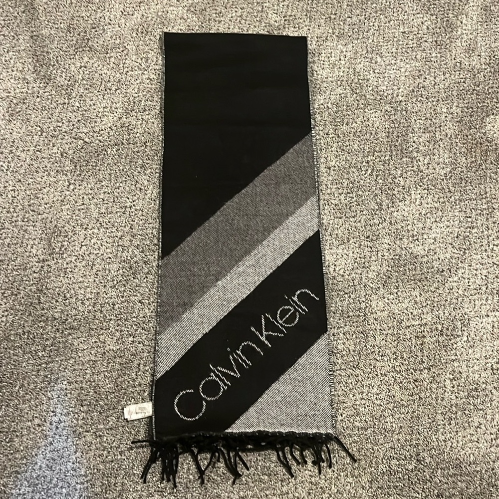 Black Grey Calvin Klein Scarf-Brand new